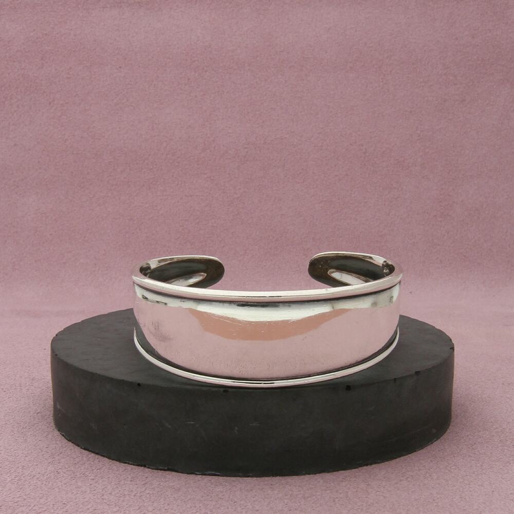 james avery sterling silver retired wide cuff bracelet size 6in
